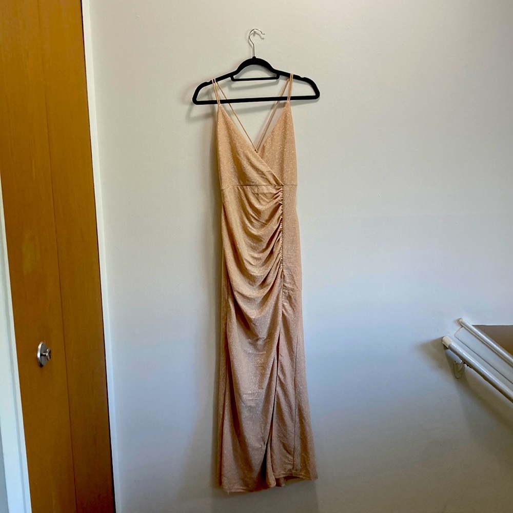 Superdown Metallic Gold Dress from Revolve